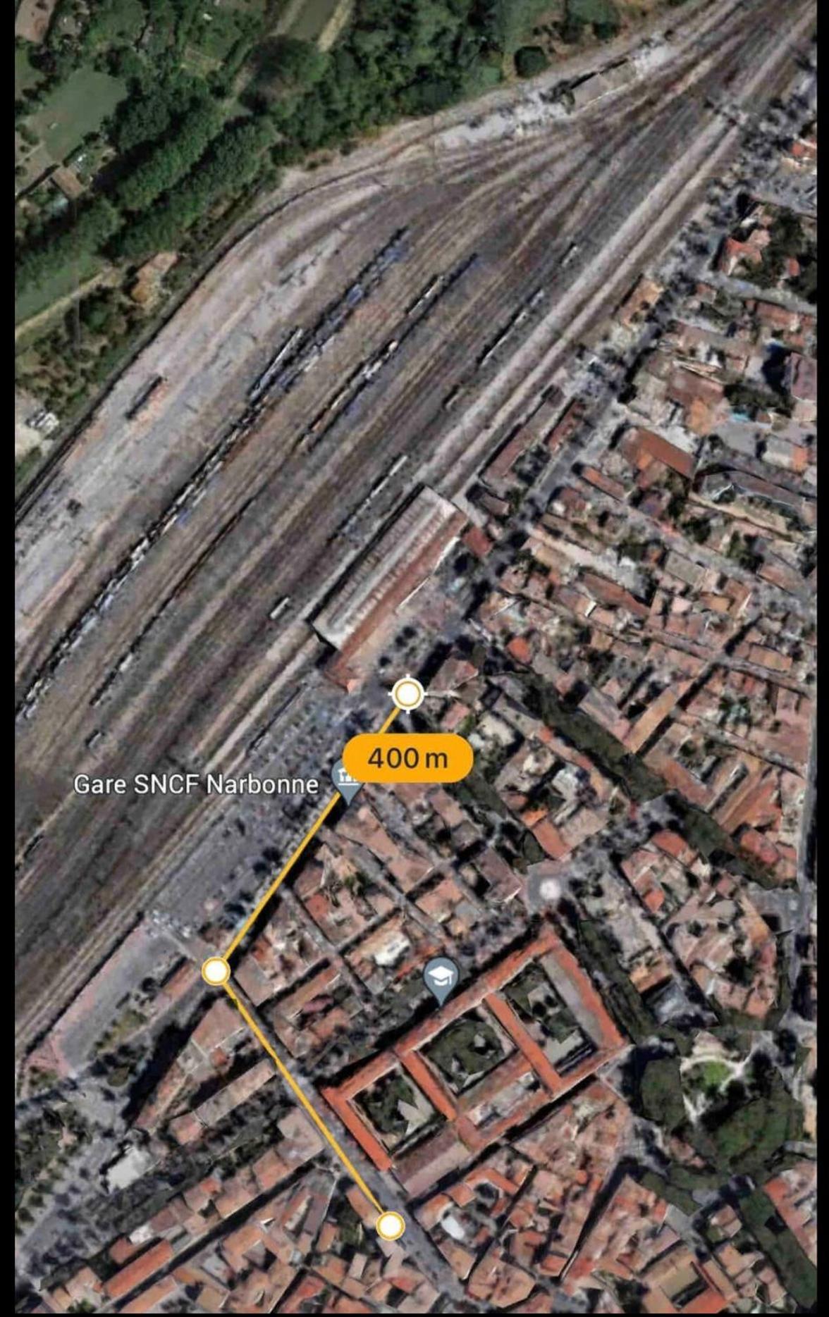 Appartement Du Forum,La Gare, 50 M2 , Climatisation, Garage, Cour Narbonne Ngoại thất bức ảnh